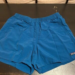 Women’s Patagonia Baggies Size M Teal/Dark Blue
